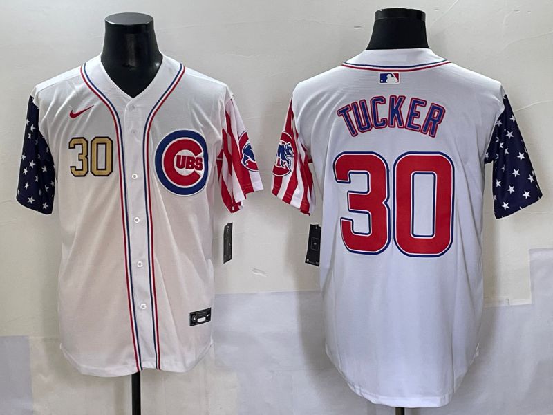 Men 2025 Chicago Cubs #30 Tucker White a generation of national flags Joint Name Nike MLB Jersey style 4->chicago cubs->MLB Jersey